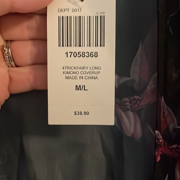 NWT Hot Topic Fairies by Trick M/L Sheer Cover Up - Picture 5 of 7